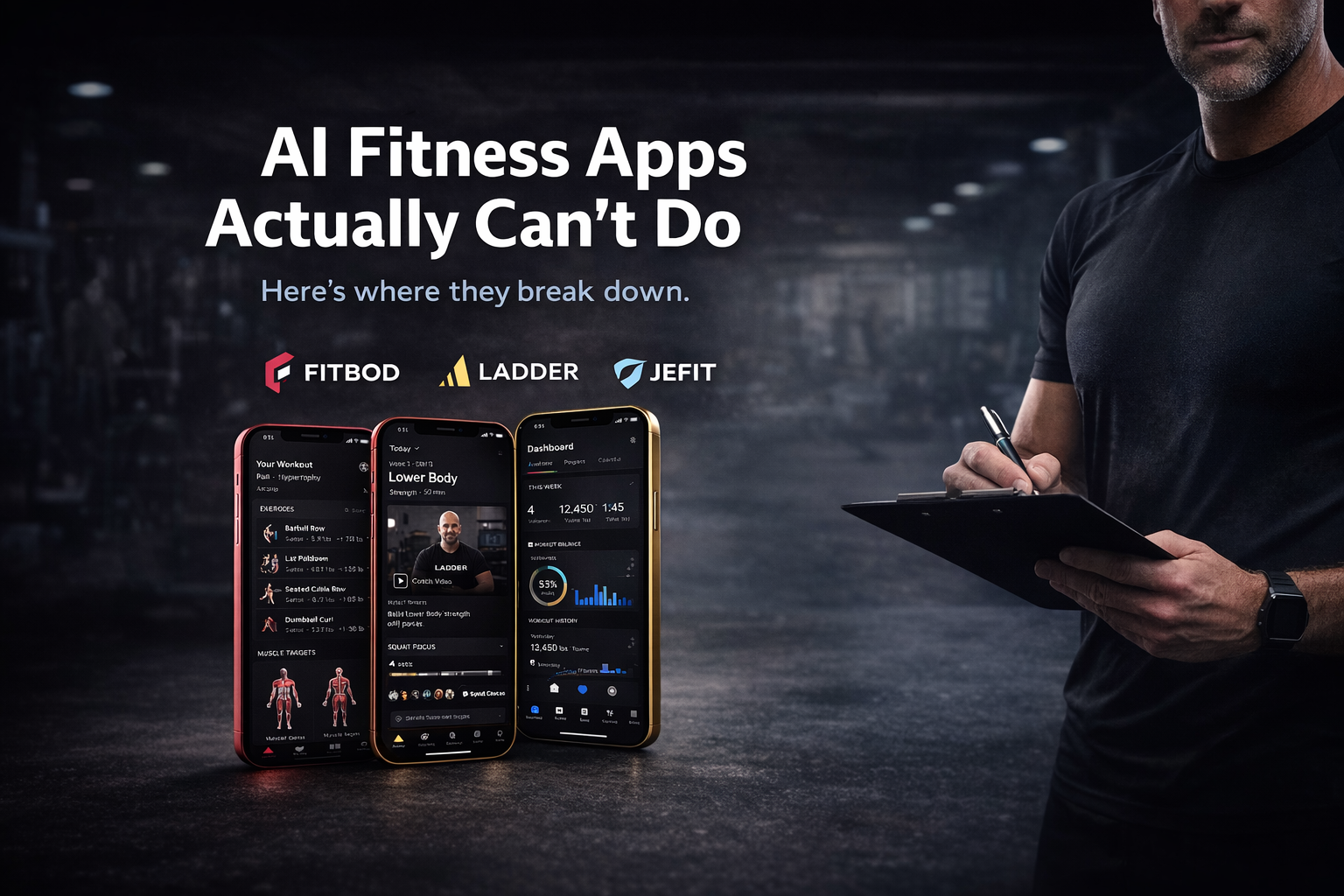What AI fitness apps cannot do compared to personal trainers
