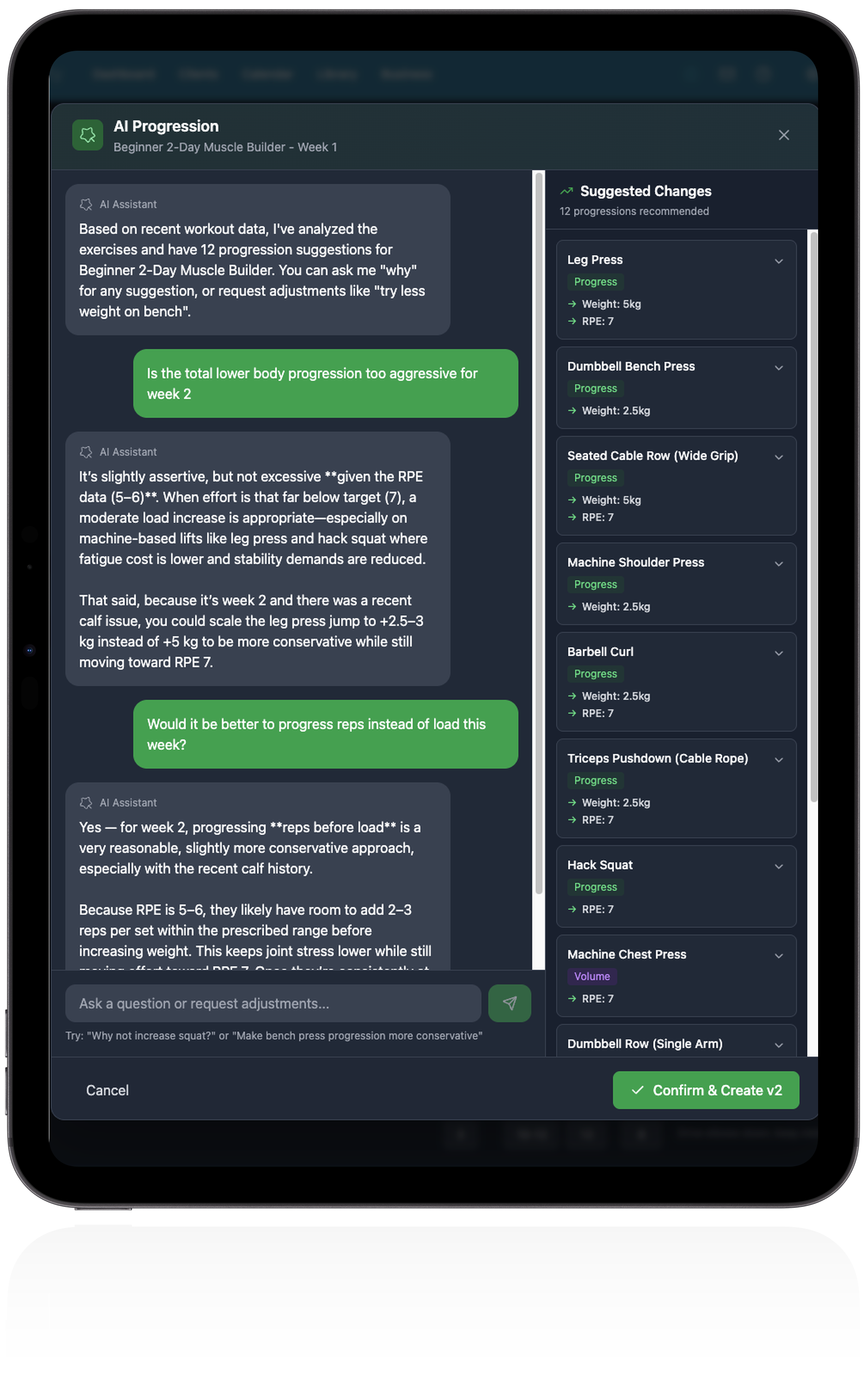 AI Progression Engine - product screenshot